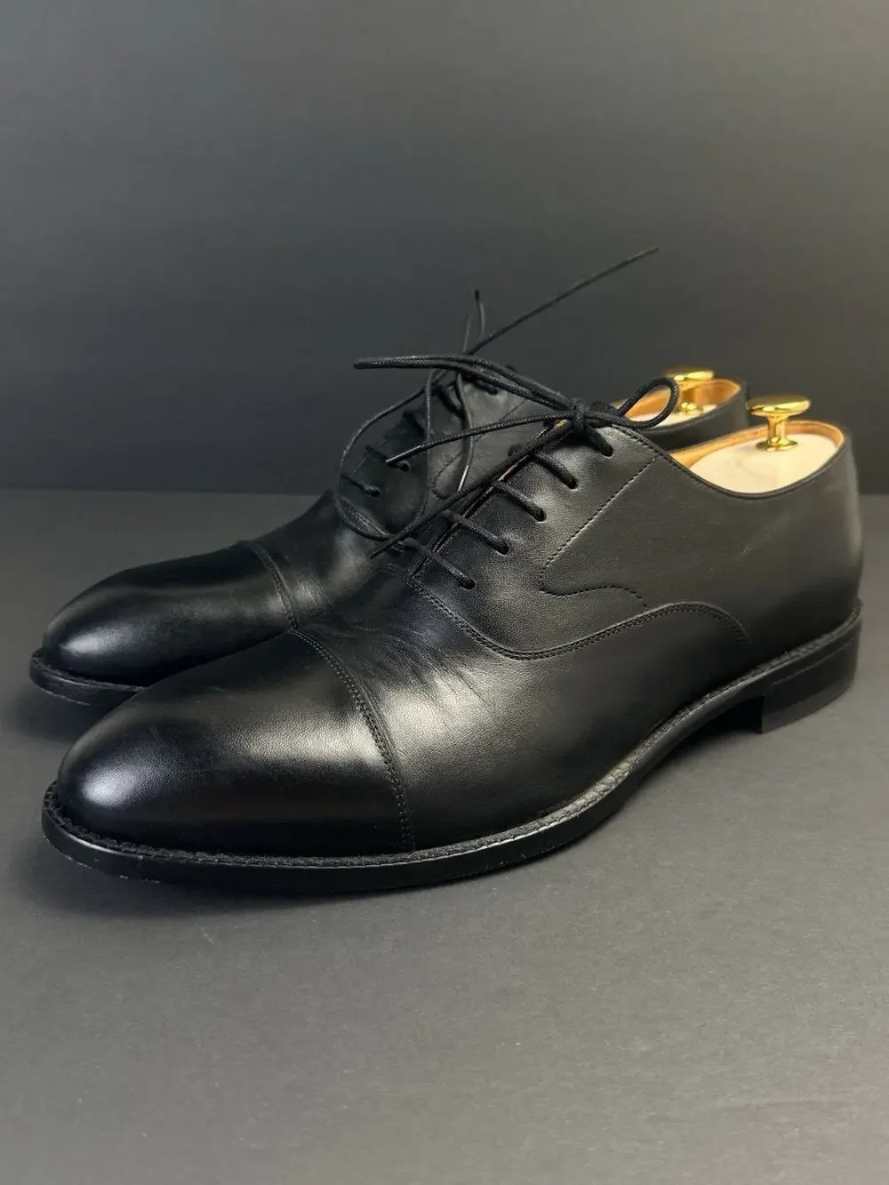 Beckett Simonon Dean Oxford Shoes Men’s 10.5 Black Leather Dress Formal